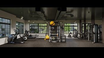 Modern fitness center